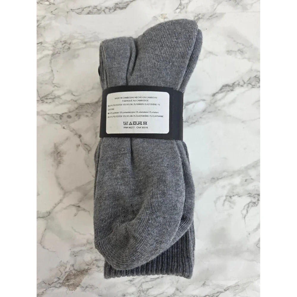 Vans socks 3 Pack Gray Crew Socks Men’s Size 6.5–9 NEW